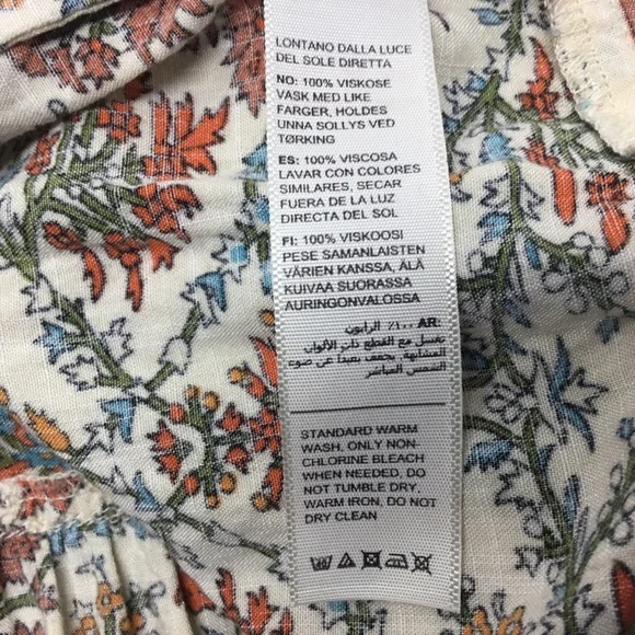 Fat Face Lila Boheme Trapeze Boho Dress Orange Western Festival Size 6 - Picture 12 of 12